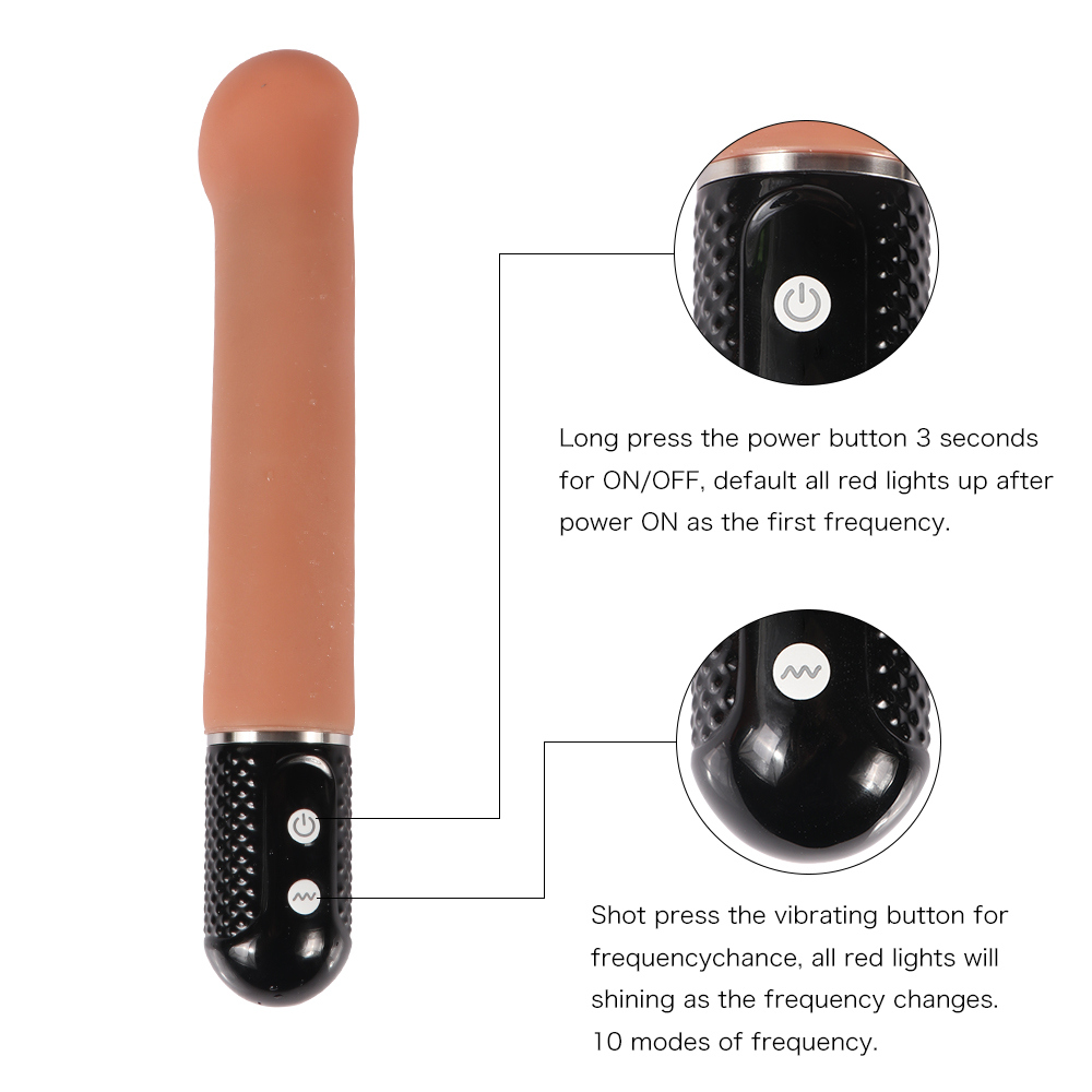 Wholesale Multi-Speeds Powerful Silicone Magic Wand Massager Vibrating Sex Adult Toy for Women