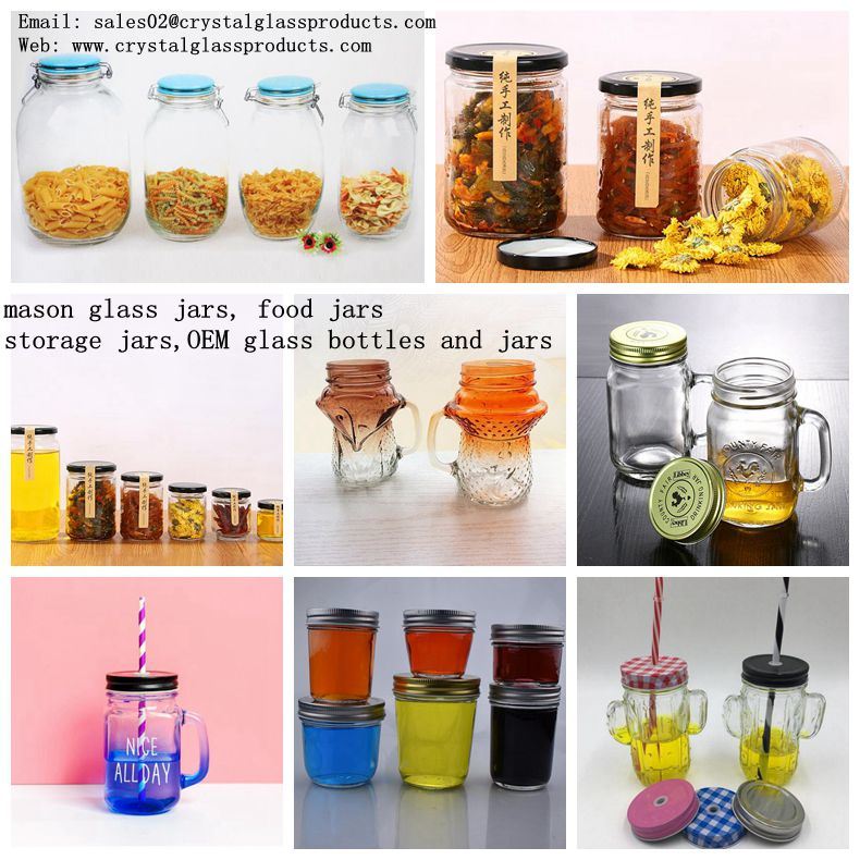 Large Food Storage Glass Jar Canister with Metal Swing Cap