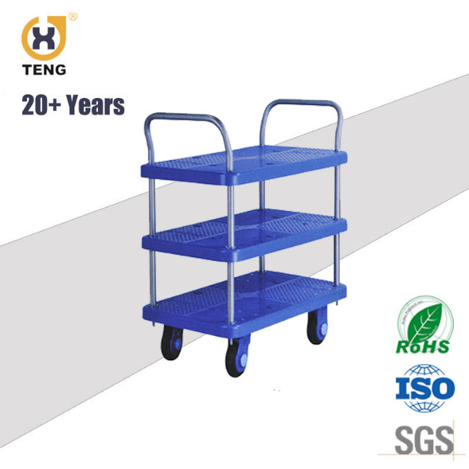 Moving Logistic Trolley Cart with Multiple Layers