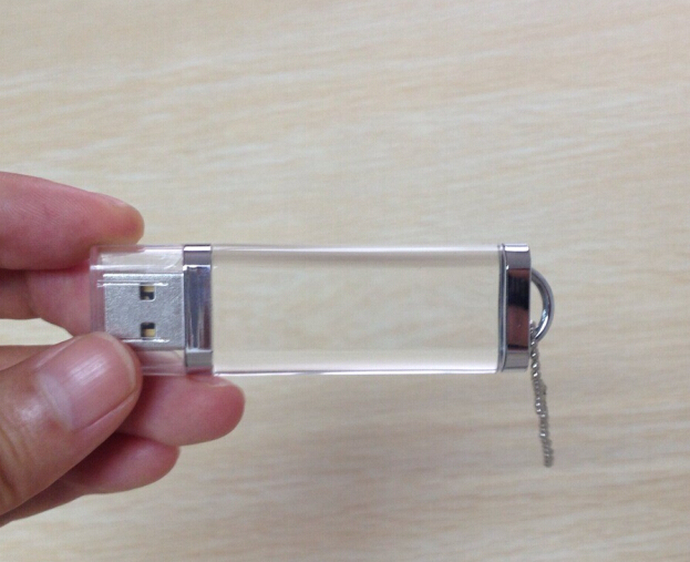 Transparent Plastic USB Flash Drive