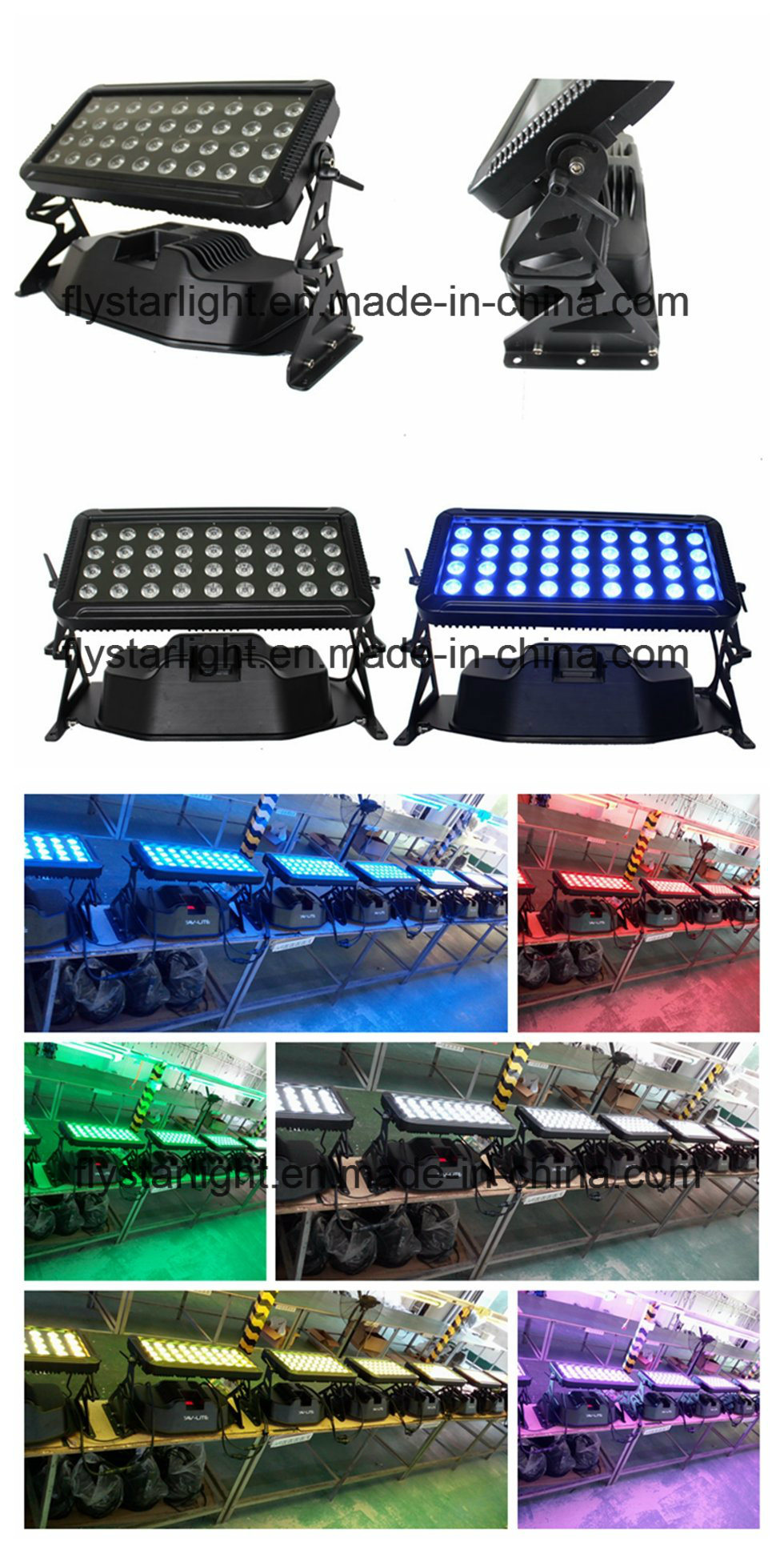 36PCS High Power Outdoor RGBW City Color Wall Washer Light