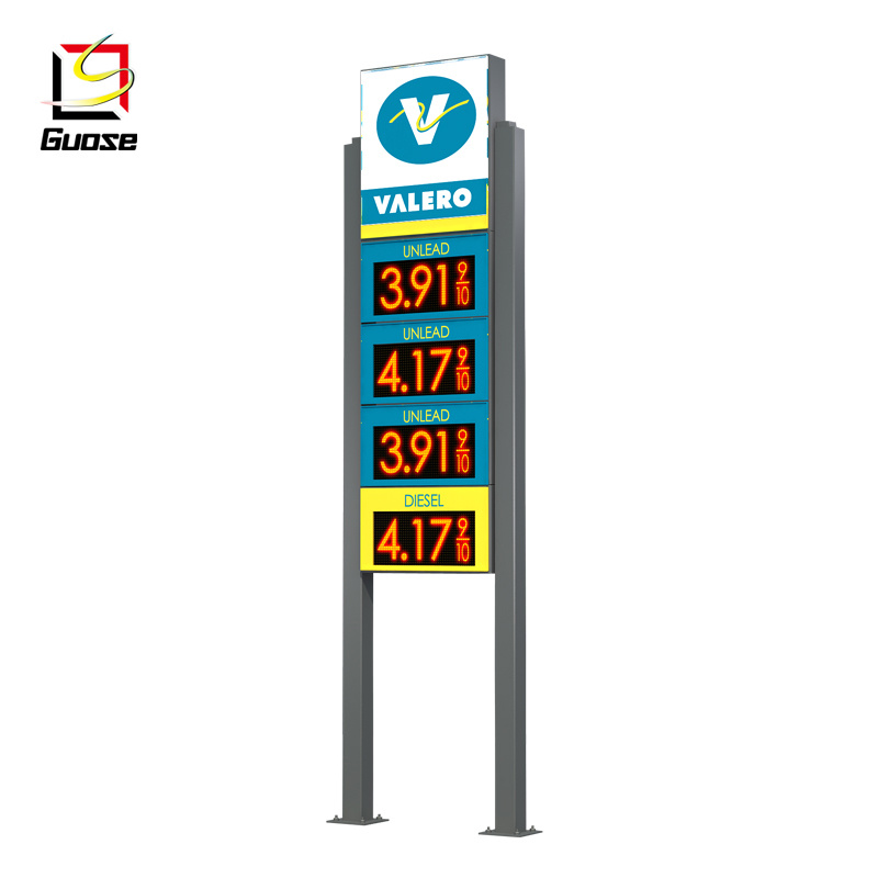 Stainless Sign Steel Tube Pylons Price of Container Dispenser Petrol Stations