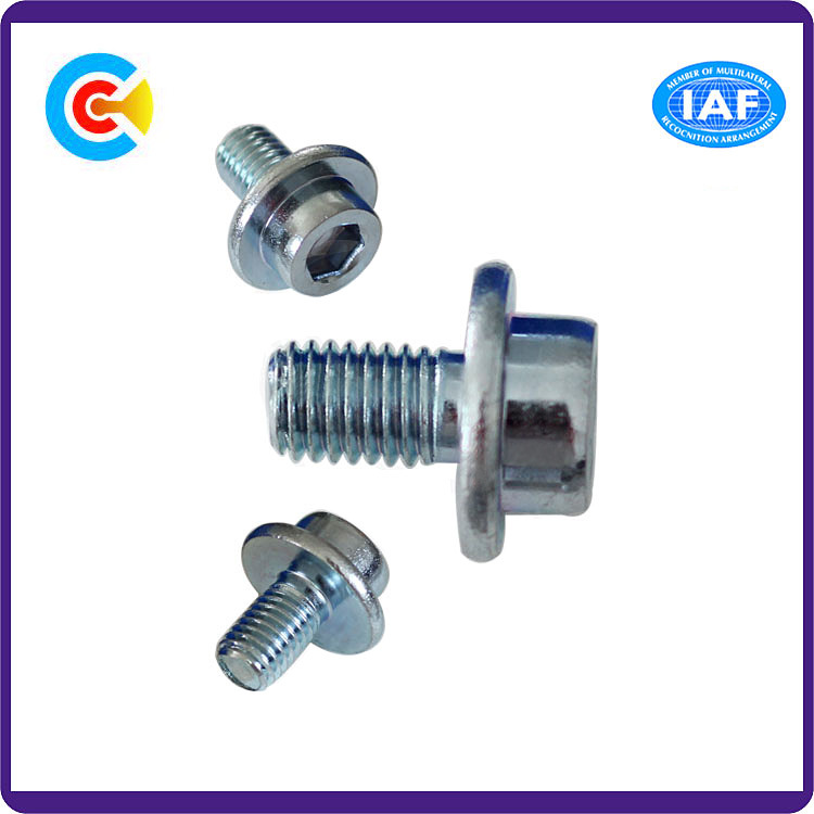 Carbon Steel/4.8/8.8/10.9 Cheese Head Hexagon Socket Cap Screw with Washer