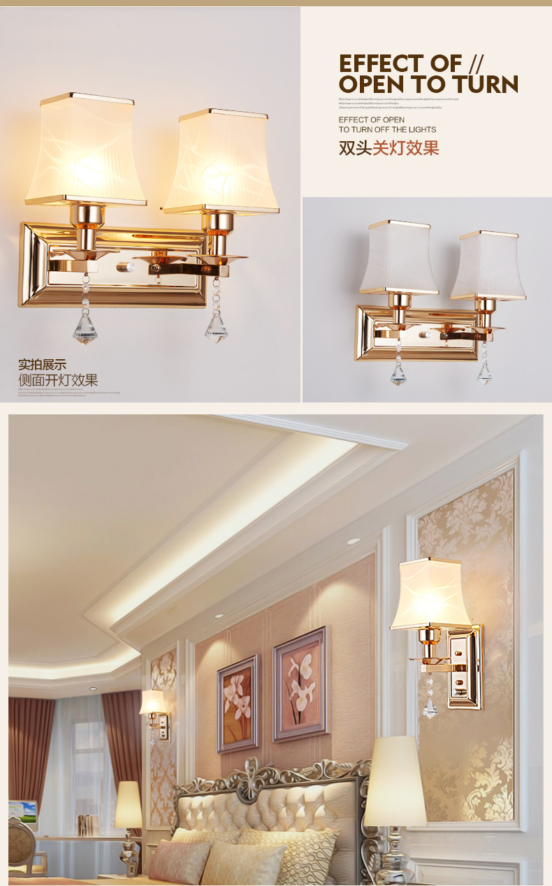 Hot Selling Modern Indoor Metal LED Wall Lamp E27 Wall Light