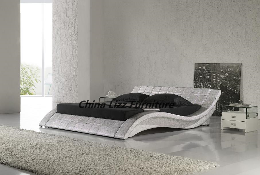 European Style Modern Design Wooden Double Bed