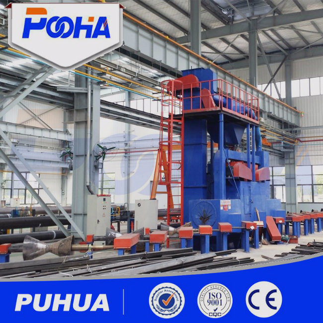 Inner Outer Wall Shot Blast Cleaning Machine with Abrasive Recovery System/Shot Blasting Machine