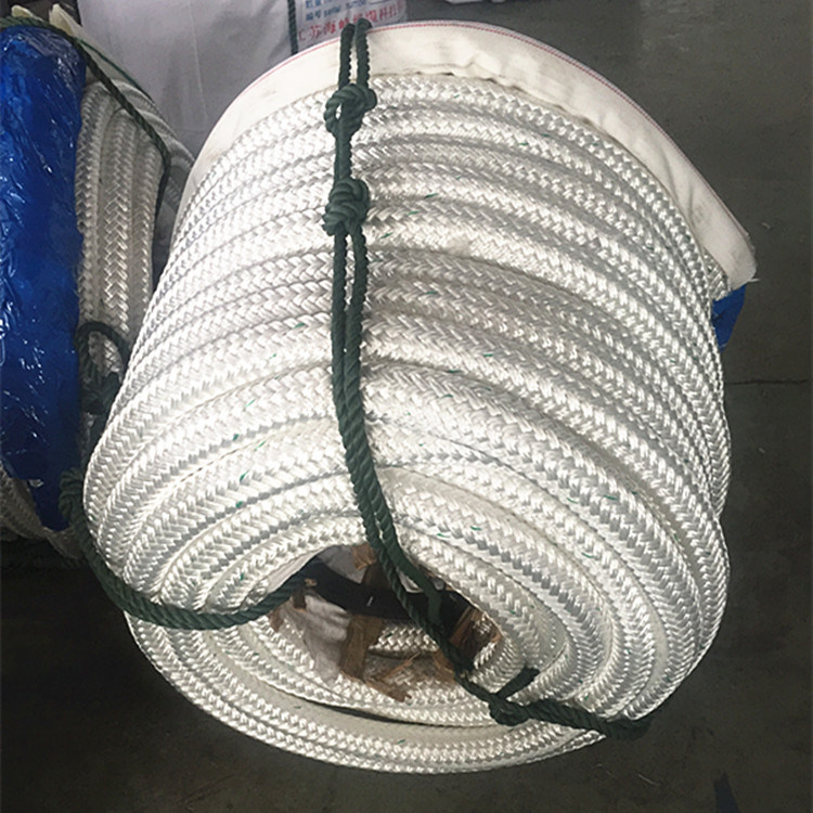 32 Strand 64mm Double Braided Polyester Rope Hawser Rope