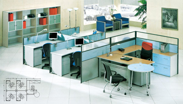 Fashion Design Office Partition Staff Table (OD-23)