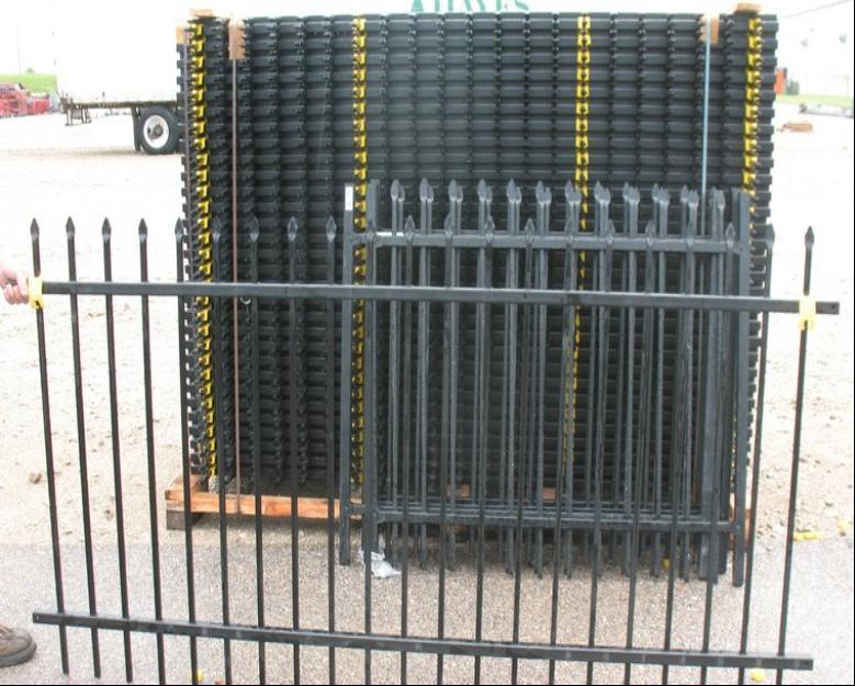 5FT*8FT Black Coating Wrought Iron Fence/Wrought Iron Fencing to USA