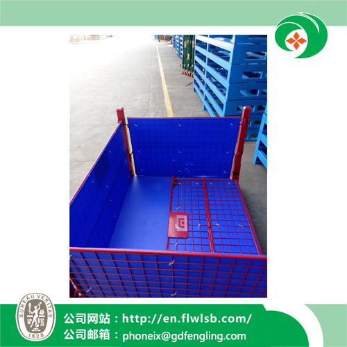 Customized Steel Wire Mesh Container for Warehouse Storage