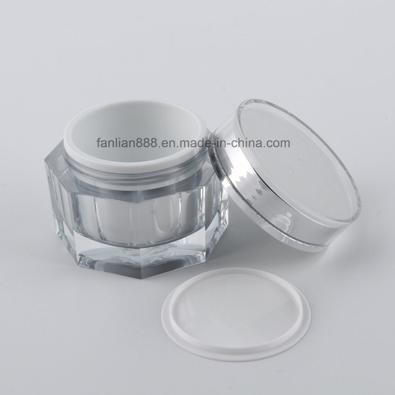 Diamond Cream Jars for Cosmetic Packaging