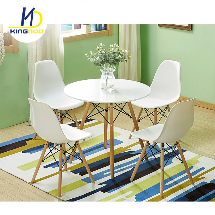 China Supplier Wholesale Emes Leisure Table Modern MDF Round Dining Table