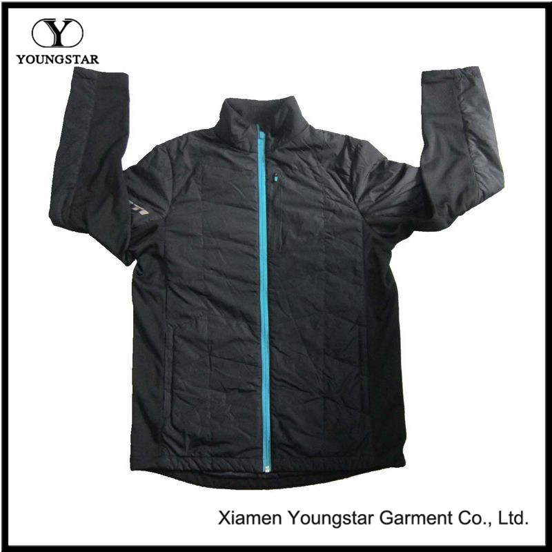 Ys-1066 Black Lined Waterproof Breathable Winter Mens Softshell Jacket