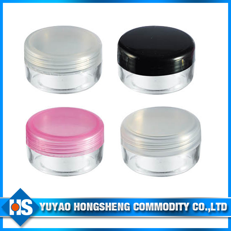 10ml Colored Cosmetic Mini Face Cream Plastic Jar