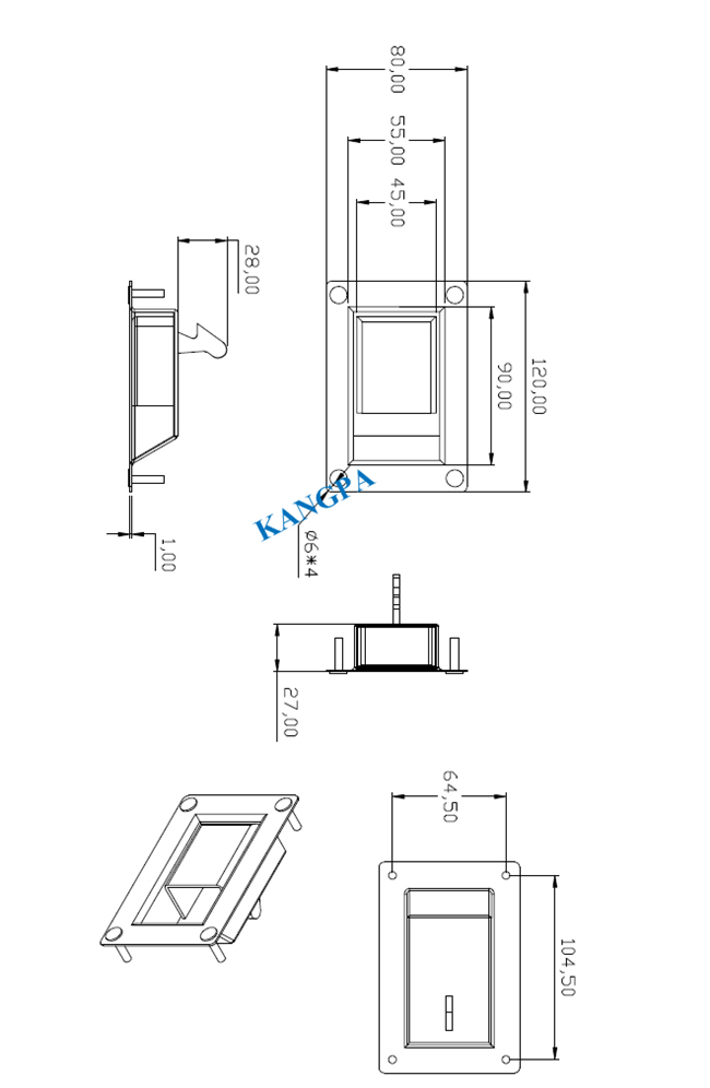 Generator Spare Parts for Denyo Generator Set Canopy