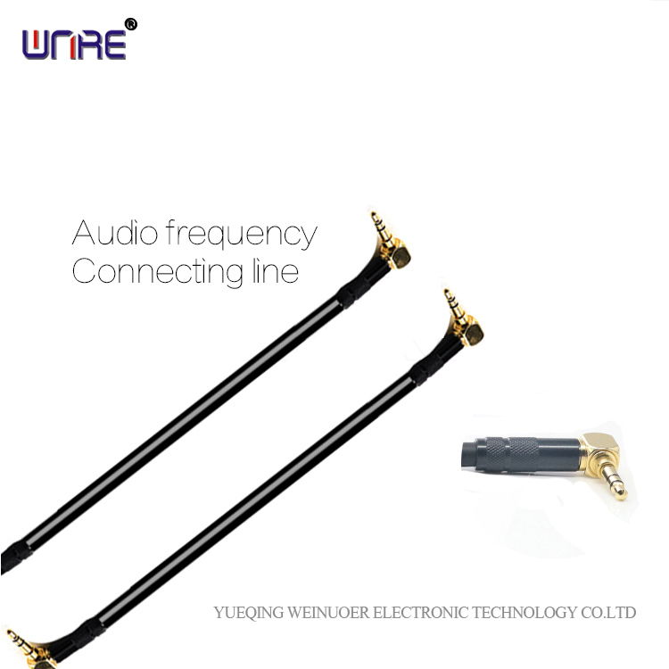 Wnre Right Angle Male to Male 3.5mm Audio Cable