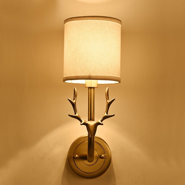 Modern Copper Horns Wall Lamp