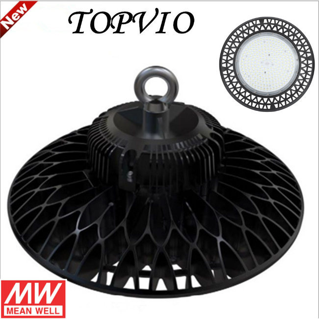 Meanwell Driver High Bay Lighting 130lm/W 100W/150W/200W Warehouse UFO LED Industrial Light with 5 Year Warranty