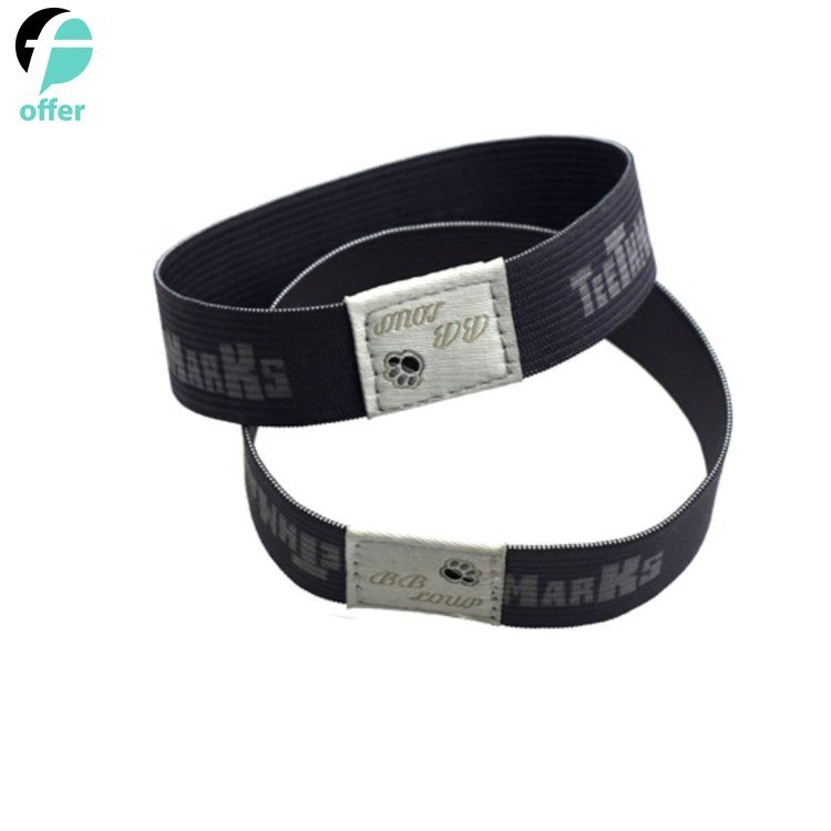 Customize Nylon Print Logo with Elastic Band Wrist