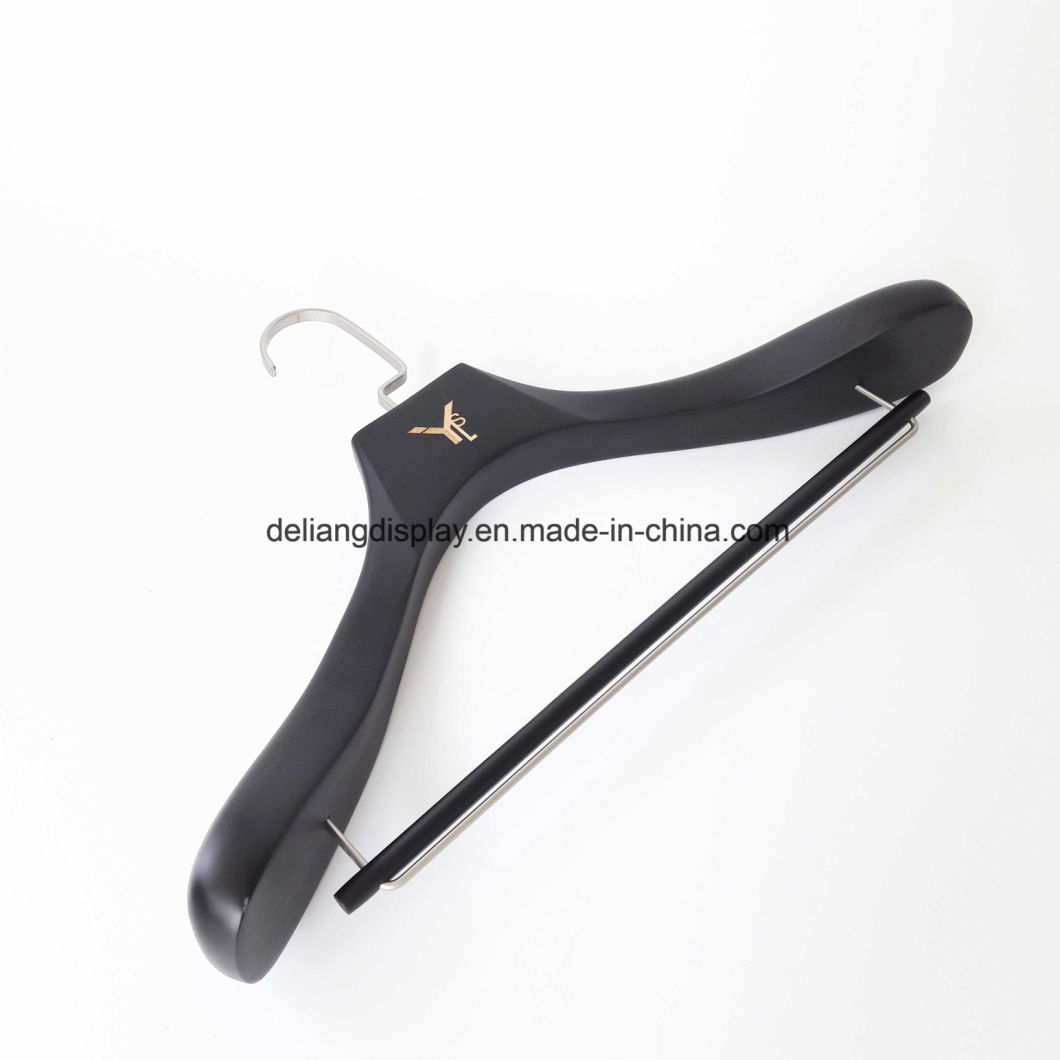 Luxury Black Wooden Clothes Hanger for Men