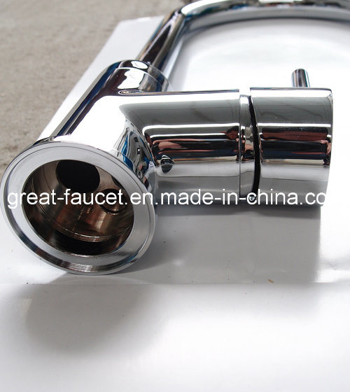 Contemporary Brass Pull-out Kitchen Faucet