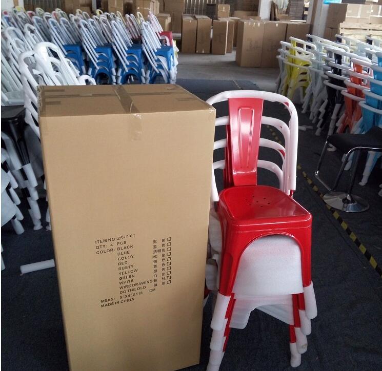 Factory Quality Metal Chairs with Arms Tolix Style