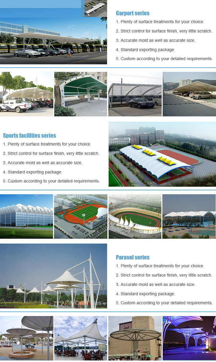 Membrane Structure Tensile Fabric Car Parking