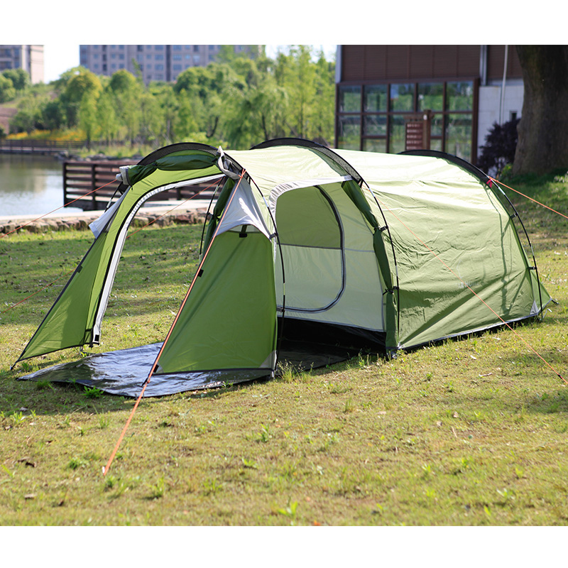3-4 Person Waterproof Double Layer Tunnel Tent