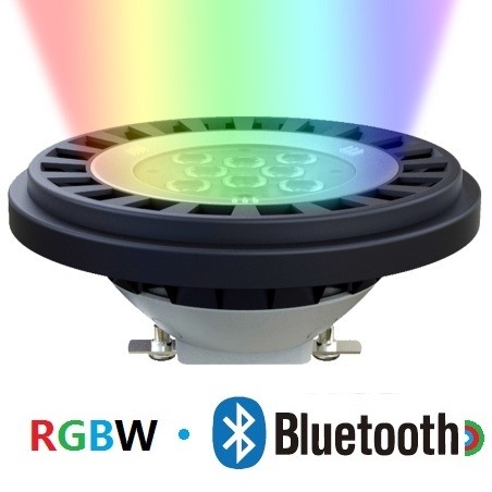 Bluetooth RGBW AR111 PAR36 LED Spotlight for Landscape Lighting IP67