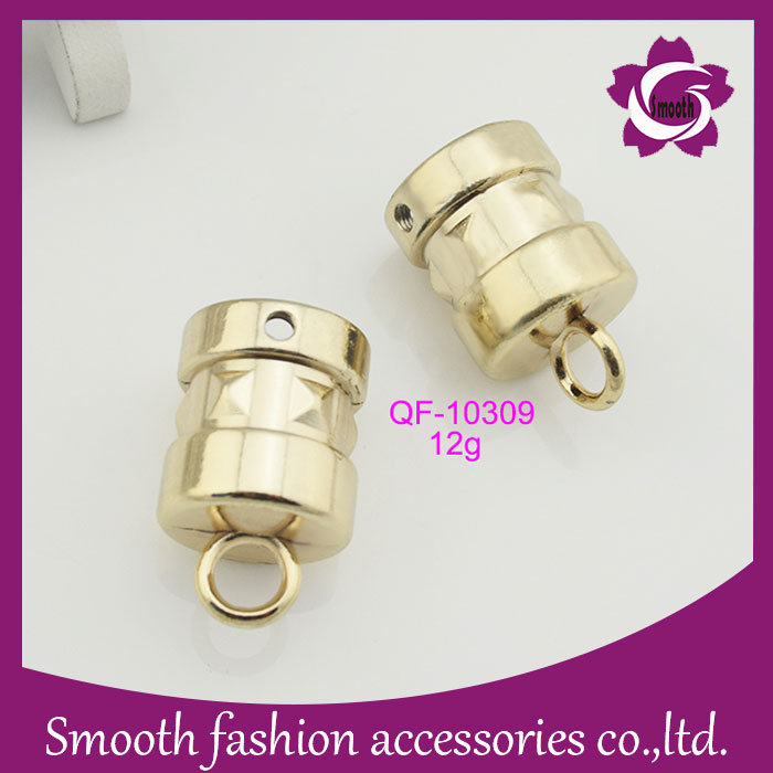 Metal Zinc Alloy Drawstring Stopper Button Cord End Stainless Steel