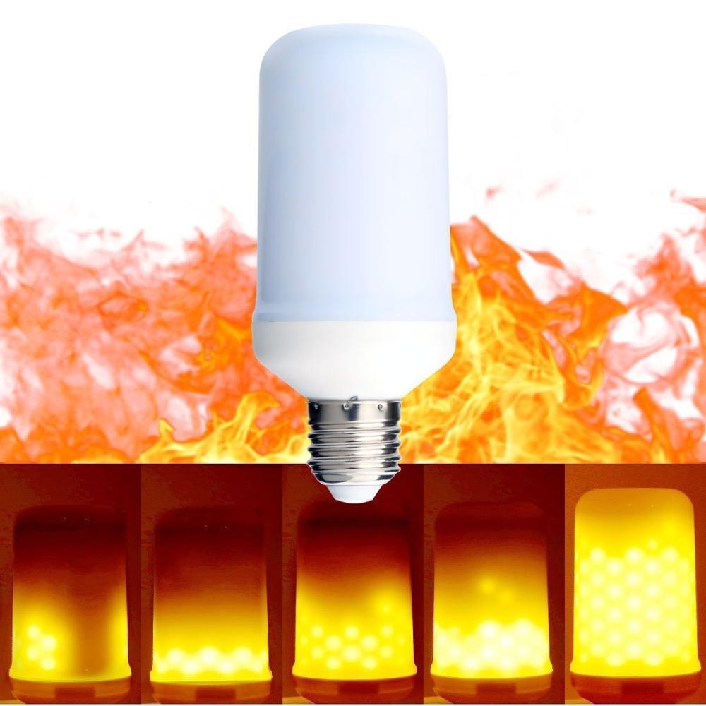 Hot Sell LED Fire Effect Bulb Light 5W AC85 - 265V E26 E27 Flame Lamp