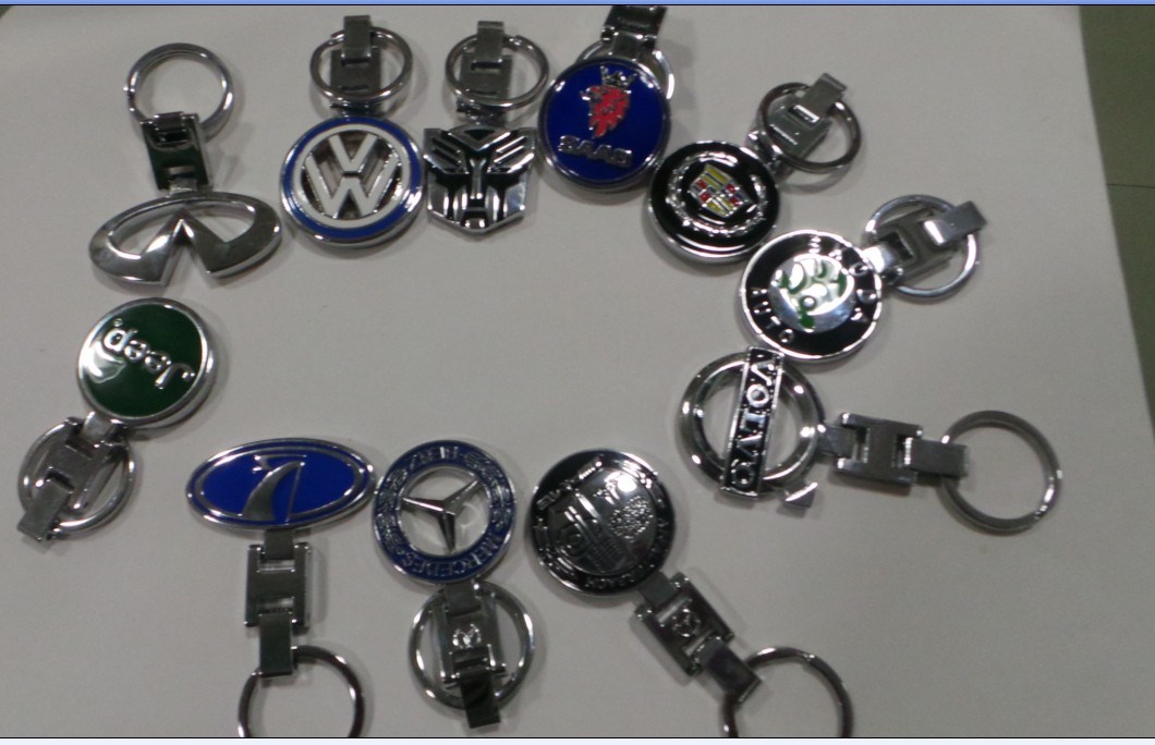 Customized Car Logo Design Metal Key Chain For Volvo
