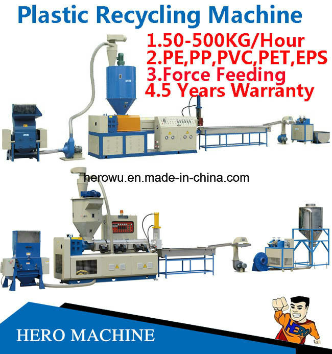 PVC HDPE LDPE PE Garbage EPS Pet PP Nylon Plastic Bags Film PS Bottle Washing Waste Plastic Recycling Machine