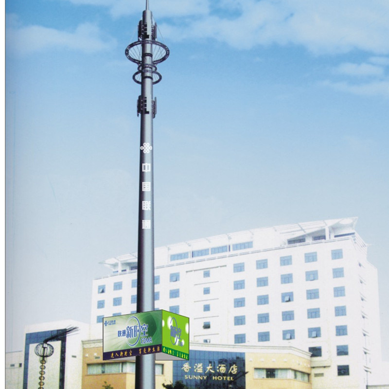 Galvanized Steel Pole Communication Tower