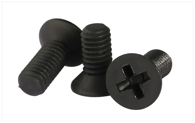 Flat Head Cross Recessed Plastic Machine Screw