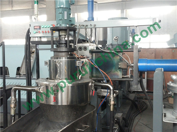 Side Force Feeder Plastic Film Granulating Recycling Machine