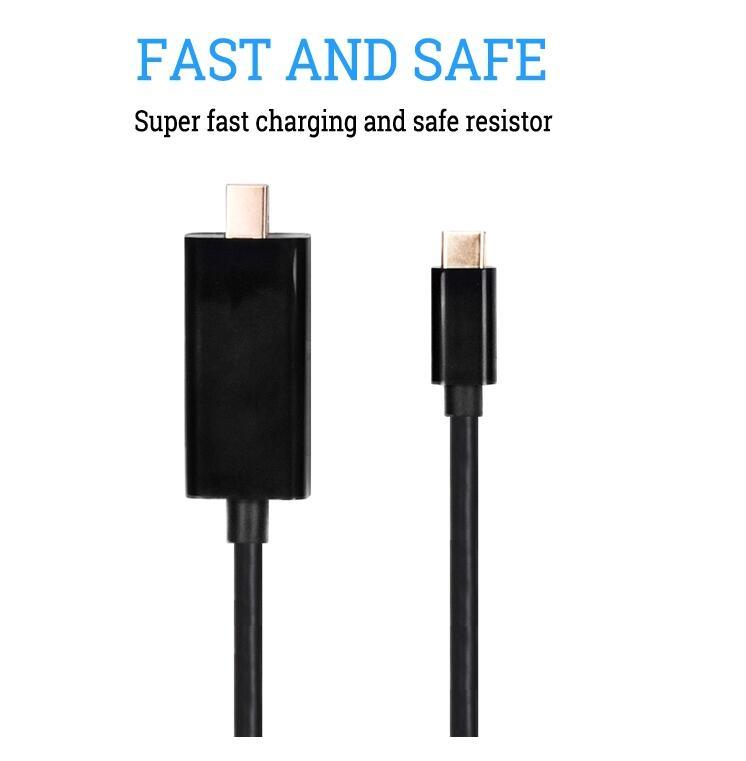 Male to Male Type C to Mini Displayport Cable