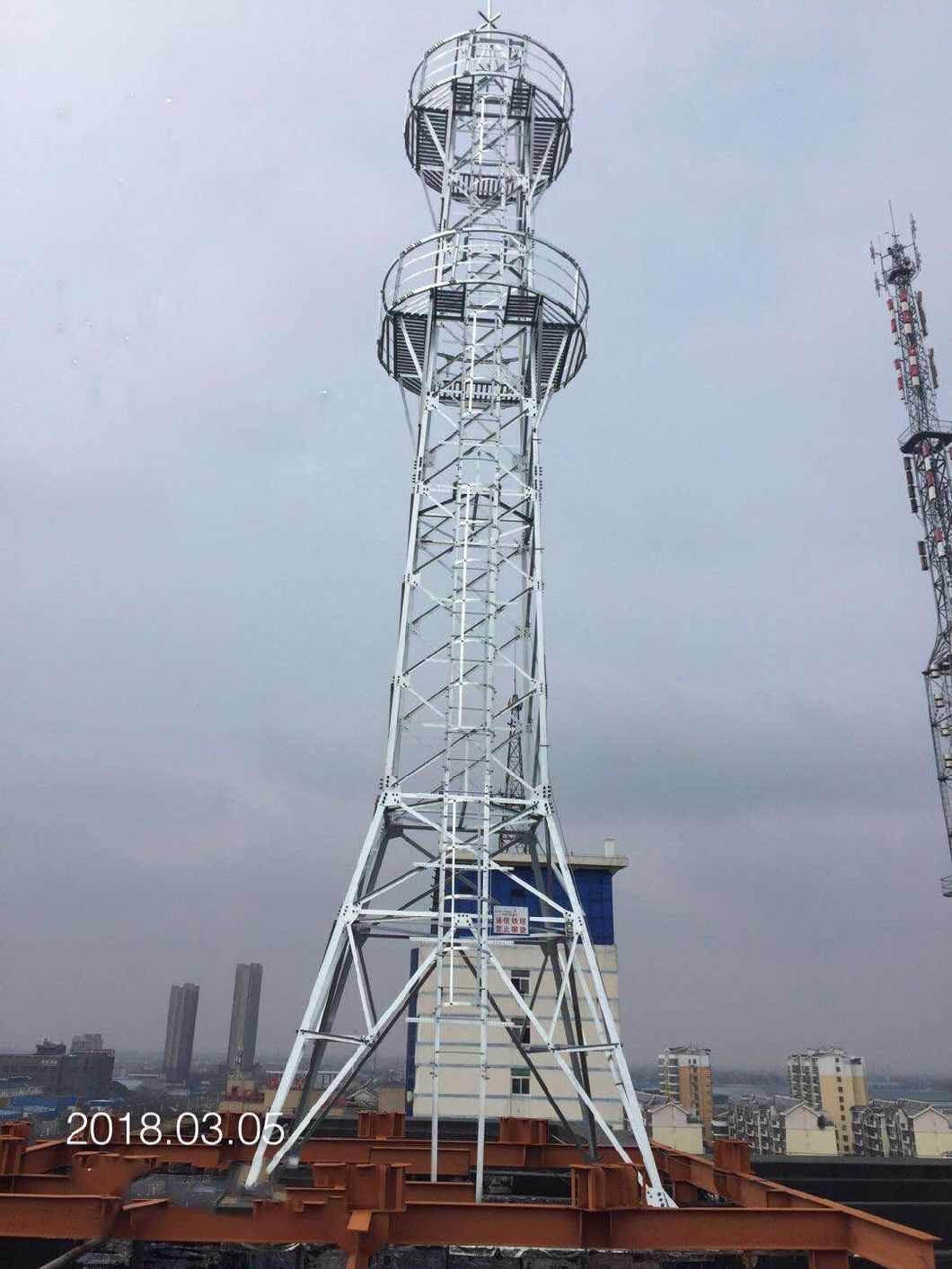 20-45m Certificated Galvanized Steel Pole Wind Power Tower