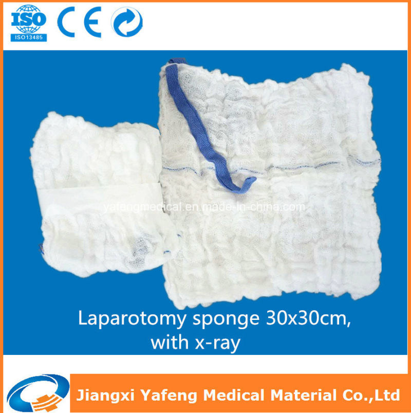 Eo, Gamma Ray Sterilized 30X30cm Absorbent Gauze Laparotomy Sponge