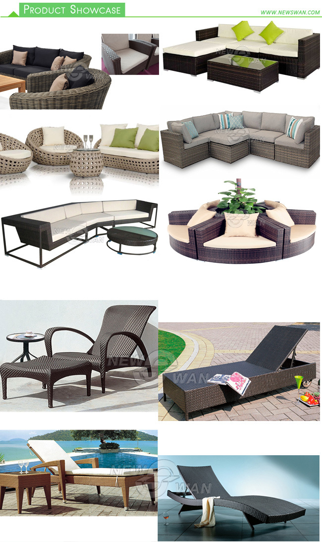 Outdoor Morden Garden Furniture Sofa Set for Patio (Wicker, Rattan, Aluminum)