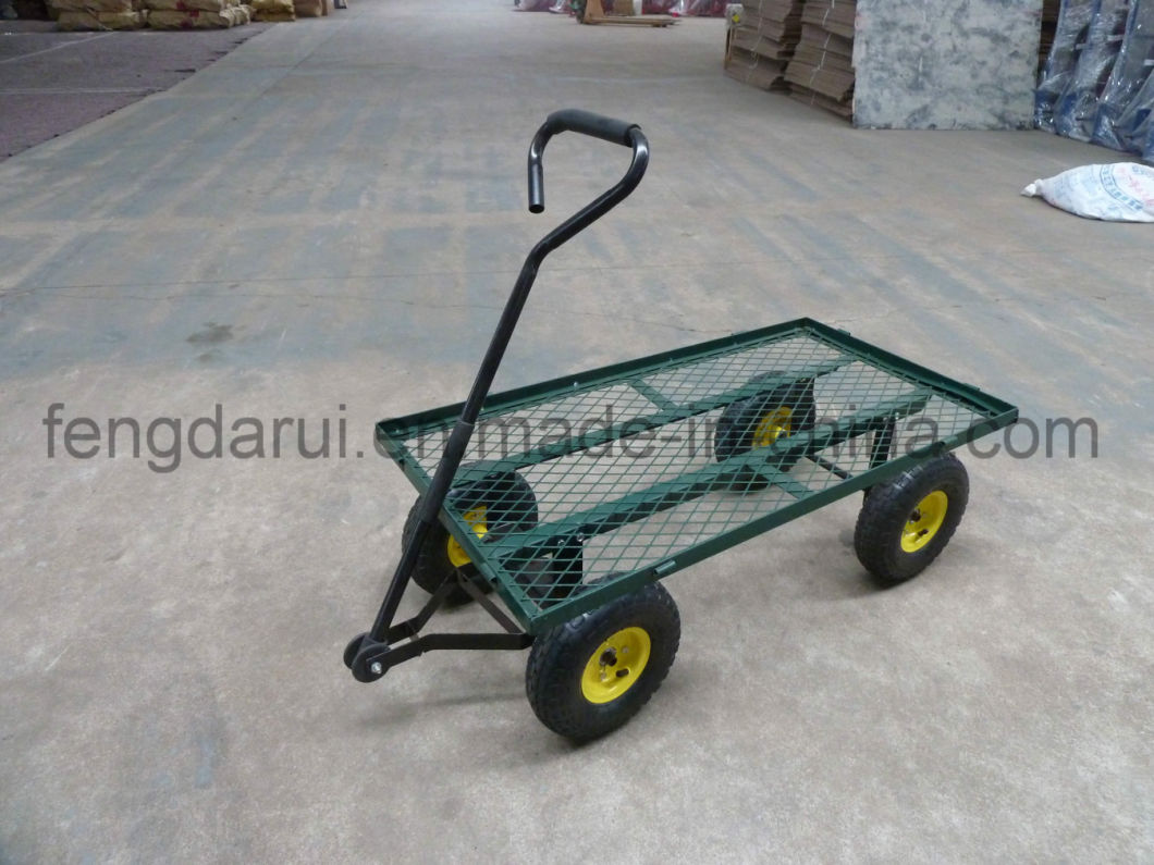 Hand Push 4 Wheel Garden Wagon Tool Cart (TC4206)