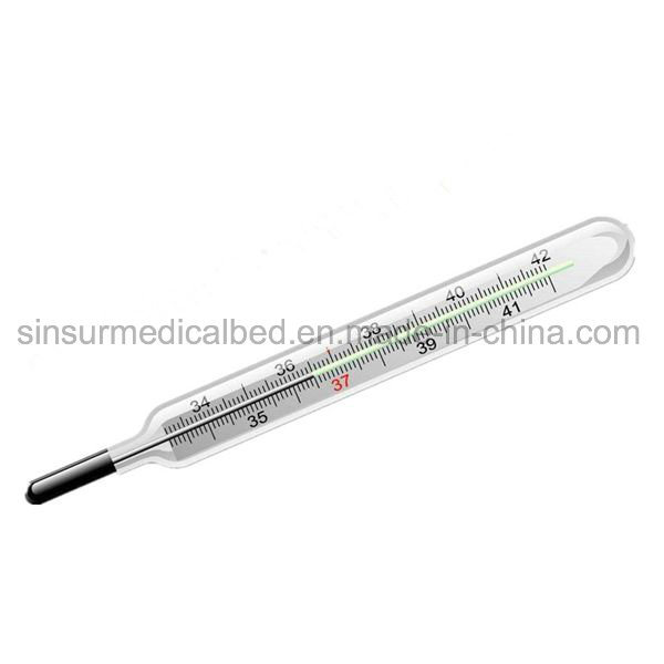 Hospital Use Glass Mercury Armpit Thermometer