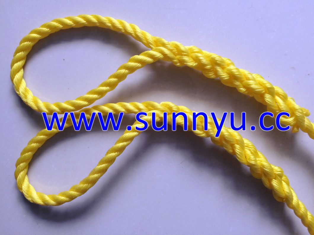 Nylon Rope with Knot, Know Rope, Double Braided Rope, Marine Rope, Anchor Rope