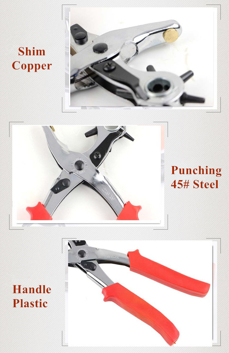 Make Belt Hole Hand Punch Plier