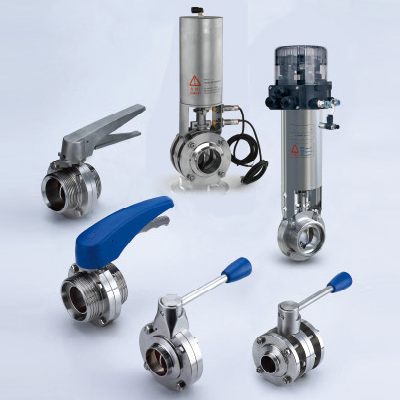 Stainless Steel Sanitary Pneumatic Motorized Control Valve