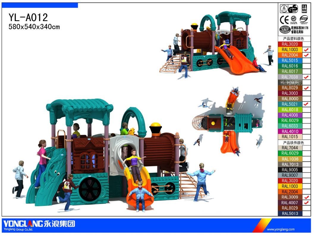 Custom Train Playground Equipment Outdoor Playground Slide (YL-A012)