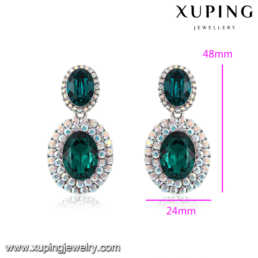 Xuping Moon Star Designs Jewelry Earrings, Crystals From Swarovski Fancy Girls Studs