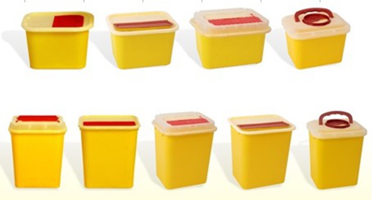 Plastic Sharp Container Biohazard Container with Handle for Medical Waste ISO23907