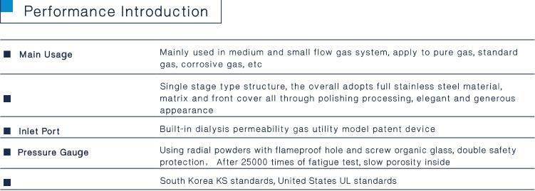 Common Type Ammonia Gas Pressure Regulator with Ce