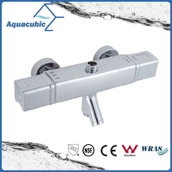 Square Bar Mixer Shower Set Thermostatic Valve with Spout for Bathtub (AF7371-7)